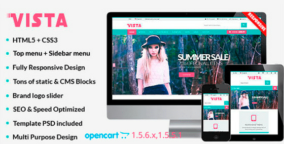 Vista - Premium Responsive OpenCart Theme