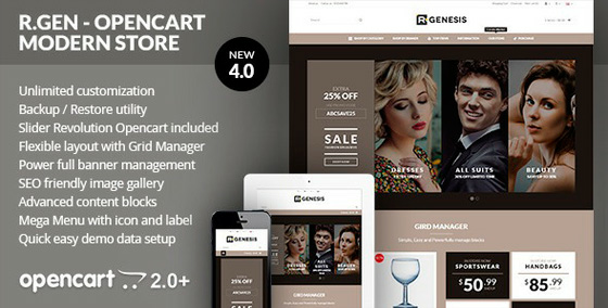 R.Gen - OpenCart Modern Store Design v. 4.20