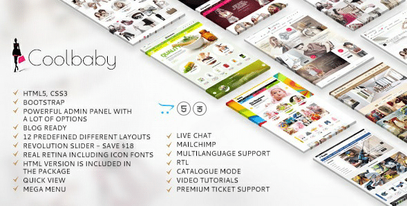 Coolbaby - Original OpenCart responsive theme