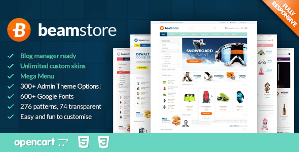 BeamStore - Responsive Multipurpose Opencart Theme