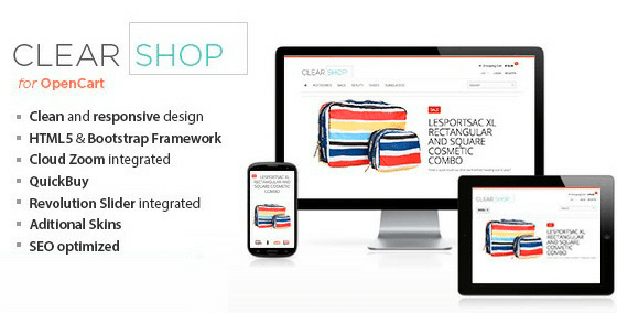 Clearshop - Responsive OpenCart theme