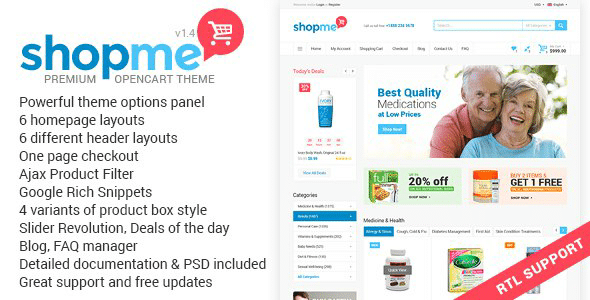 ShopMe - Multipurpose Opencart Theme
