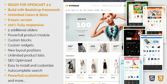 Stowear - Modern & Responsive OpenCart Theme