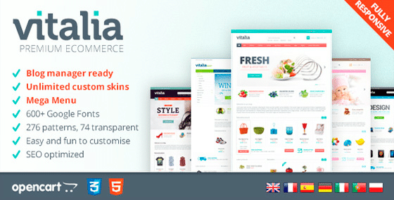 Vitalia - Responsive OpenCart Template
