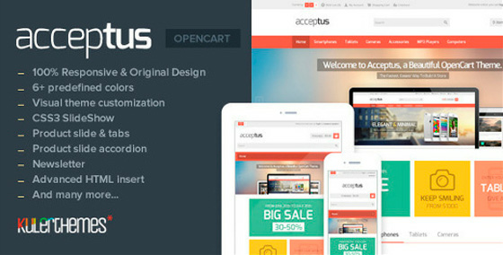 Acceptus – Responsive theme for mobile store owner
