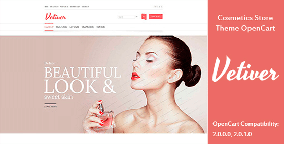 Cosmetics Store - Theme OpenCart