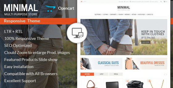 Minimal Multi Purpose - Responsive Opencart Theme