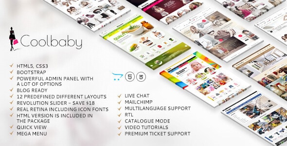 Coolbaby - Original OpenCart responsive theme v2.3.0