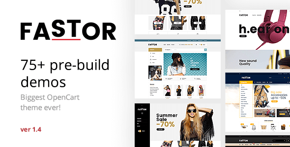 Fastor - Multipurpose Responsive Opencart Theme