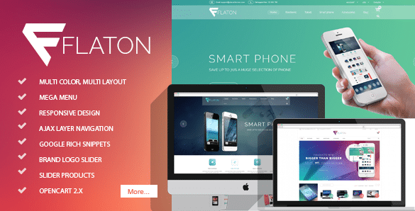 Flaton - Responsive OpenCart Digital Theme