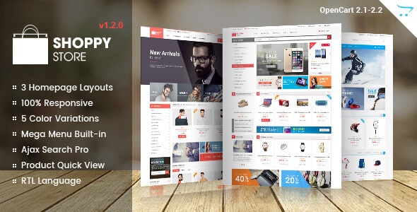 ShoppyStore - Responsive Multipurpose OpenCart Theme