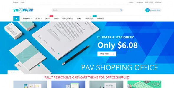 Pav Shopping Office theme Opencart