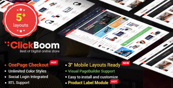 ClickBoom - Advanced OpenCart 2.3 Shopping Theme With Mobile-Specific Layouts