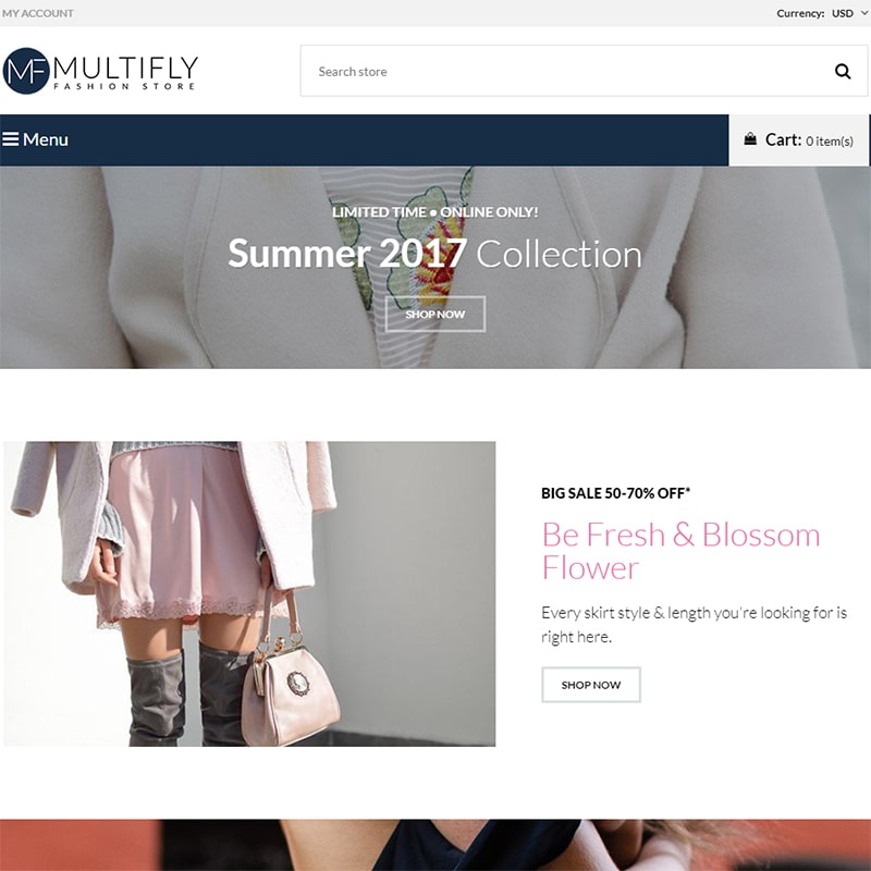 Multifly - Многоцелевой Shopify шаблон