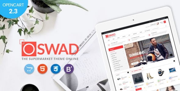 Oswad - Responsive Supermarket Online Opencart 2.3 Theme