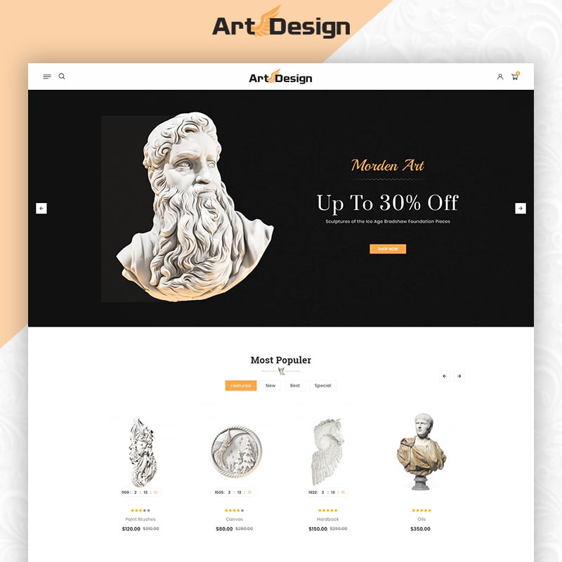 OpenCart шаблон Art Design