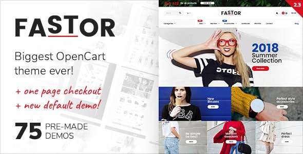 Fastor - Multipurpose Responsive Opencart Theme 2.3