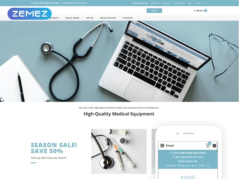 Emed - Medical Equipment Multipage Clean