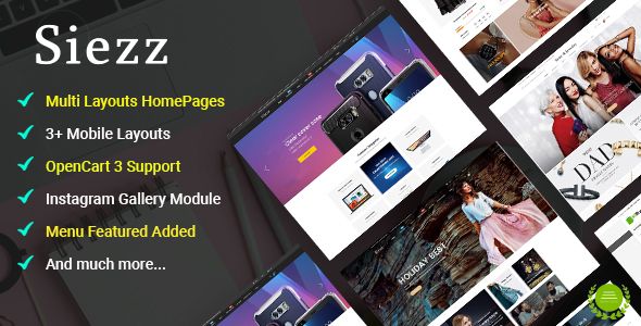 Siezz - Multi-purpose OpenCart 3 Theme v.1.0.0