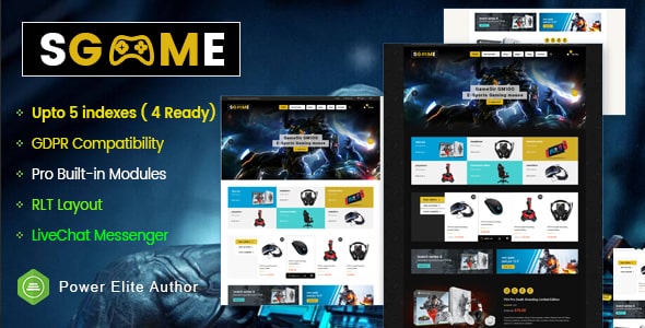 SGame - Responsive Accessories Store OpenCart Theme