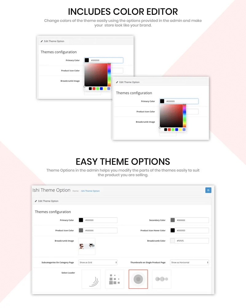 Opencart features