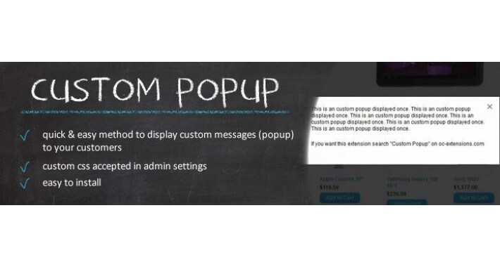 Custom Popup - OC2.x