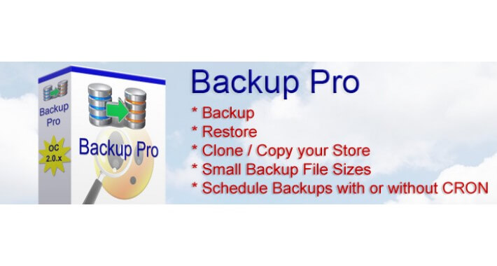 Backup Pro for Opencart 2.0