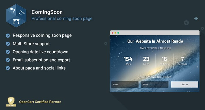 ComingSoon - Professional Store Opening Soon Page