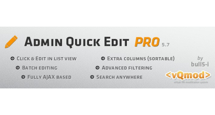 Admin Quick Edit PRO