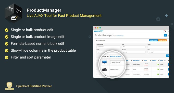 ProductManager - Fast Bulk Product Management Tool