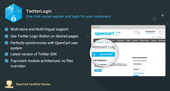 TwitterLogin - Powerful Plug-and-Play Login Button