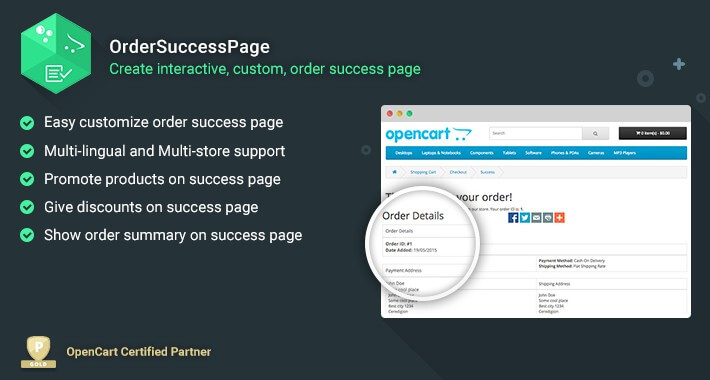 OrderSuccessPage - Customize your Checkout Success Page
