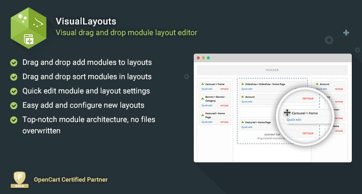 VisualLayouts - Drag and Drop Module Layout Editor / Редактор компоновки