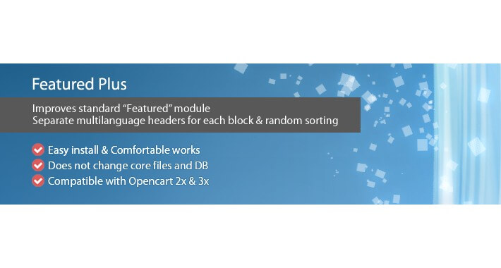Featured Plus - improved Featured module