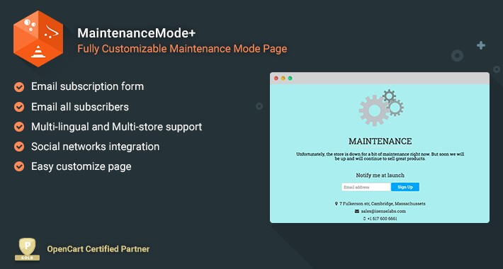 MaintenanceMode+ - Fully customizable maintenance mode page
